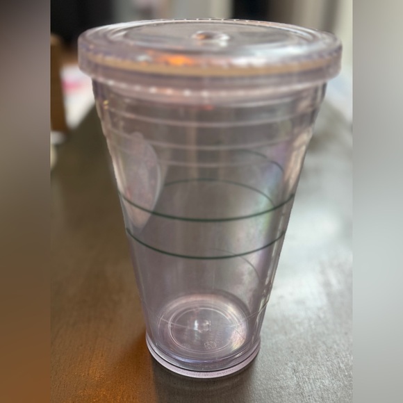 Starbucks Clear Tumbler with Green Logo - Picture 2 of 6